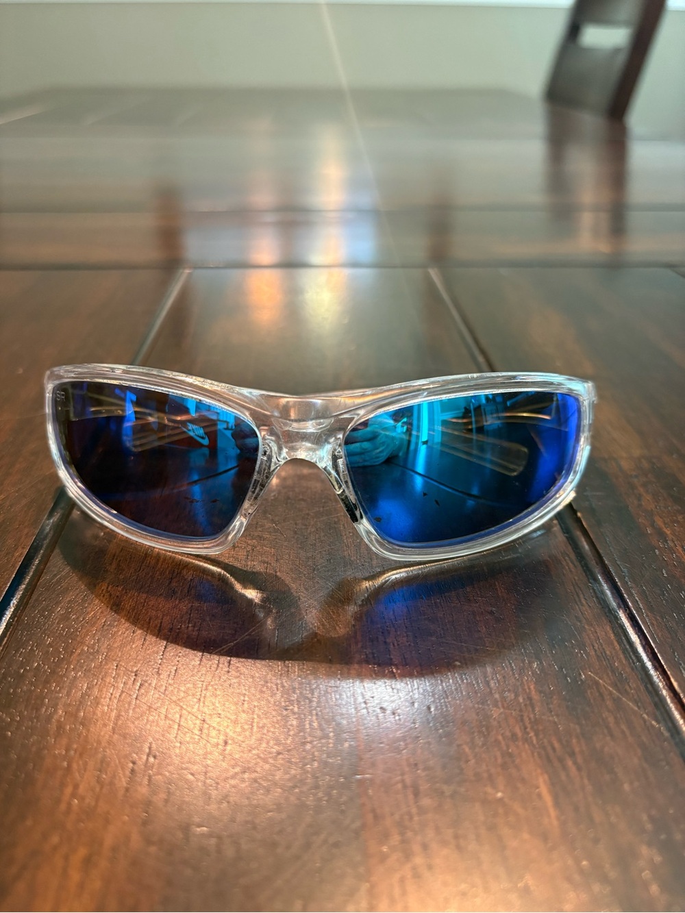 Shady Rays blue mirrored sunglasses with clear frame - Picture 2 of 8
